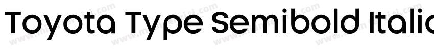 Toyota Type Semibold Italic字体转换